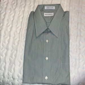Green Button Down Collard Shirt
